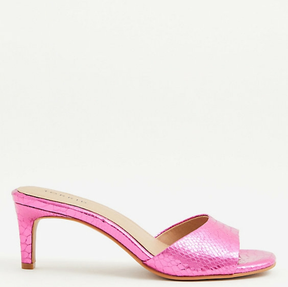 Torrid Pink Mules - Picture 2 of 6